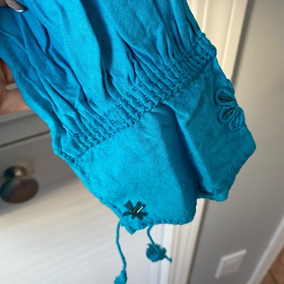 Blue Embroidered Tunic Top - Picture 3 of 7